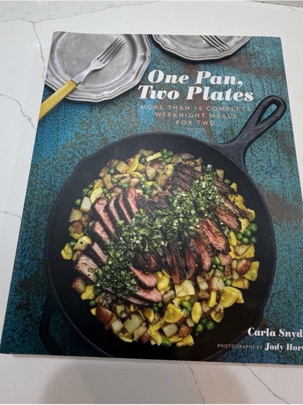 One Pan, Two Plates" Cookbook by Carla Snyder - Brand New!